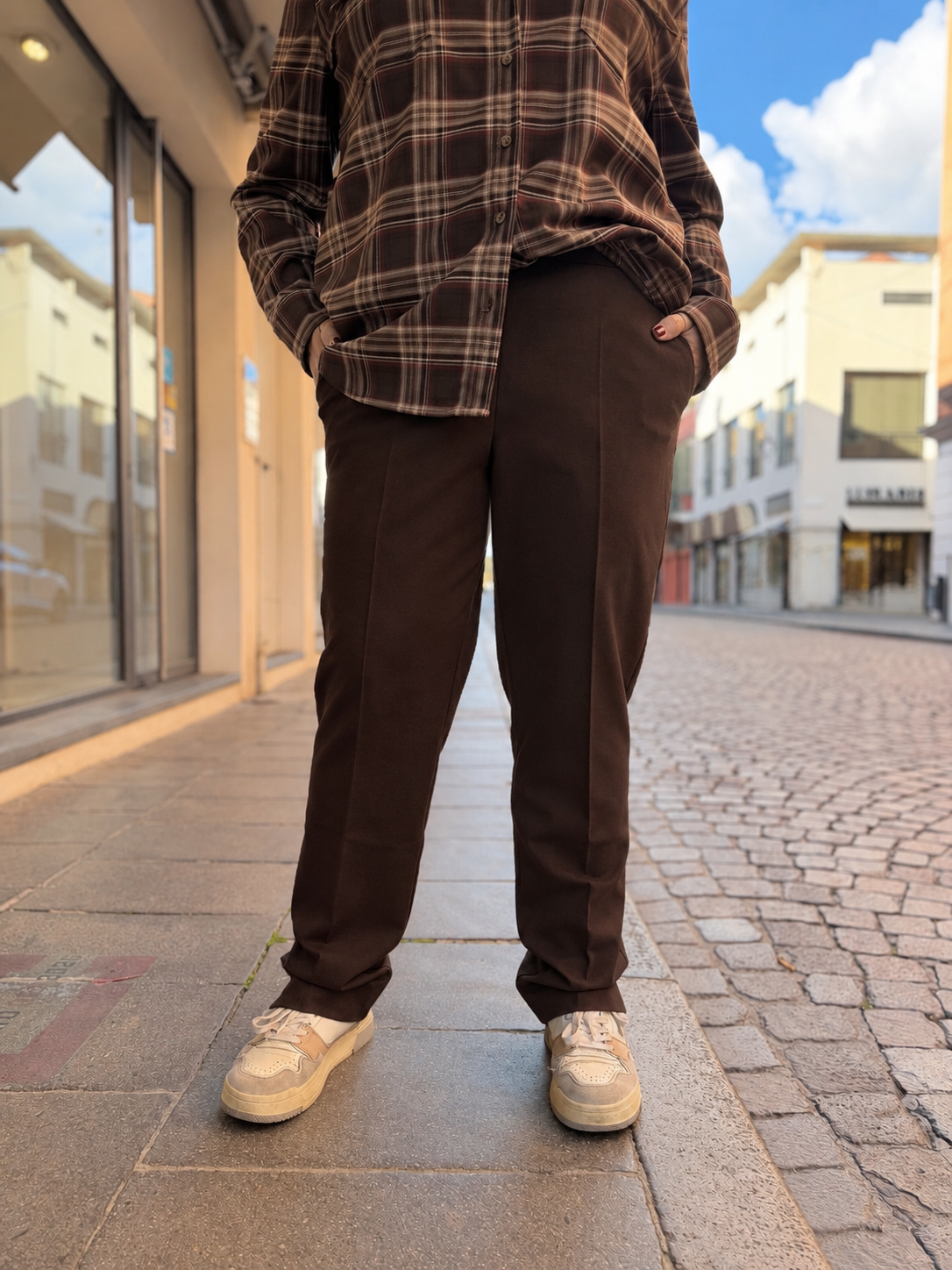 COSTANZA - Pantaloni in punto Milano di viscosa