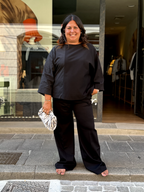 BLUSA - Taffetà e punto Milano