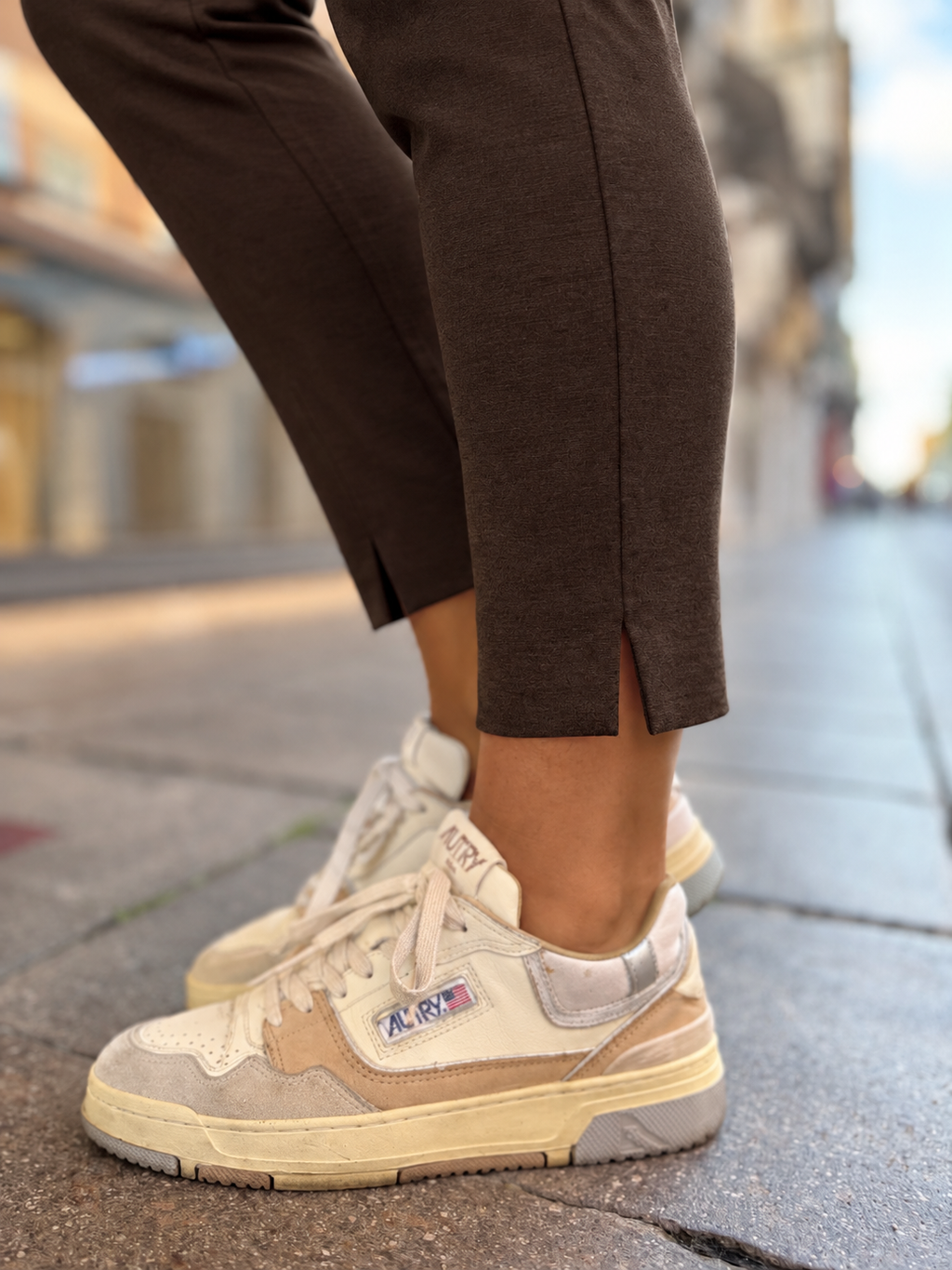 COSTANZA - Pantaloni in punto Milano di viscosa