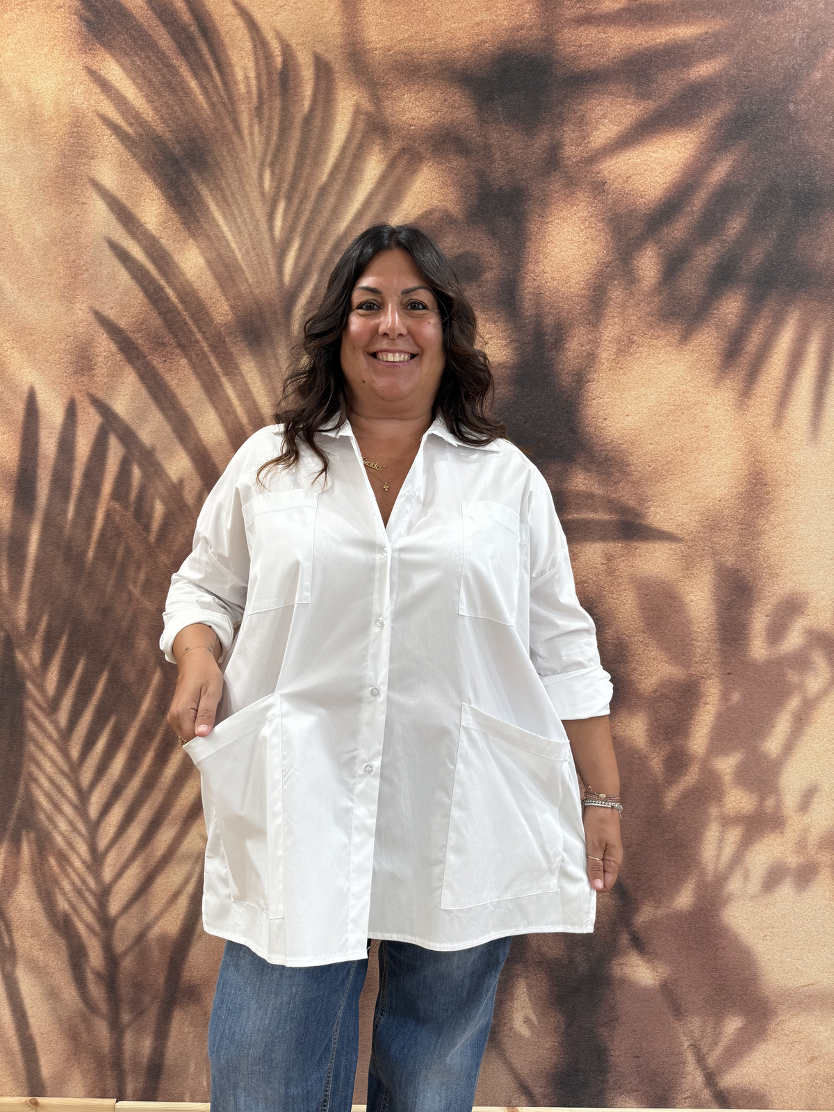 CRISTINA – Camicia 100% Cotone Bianca