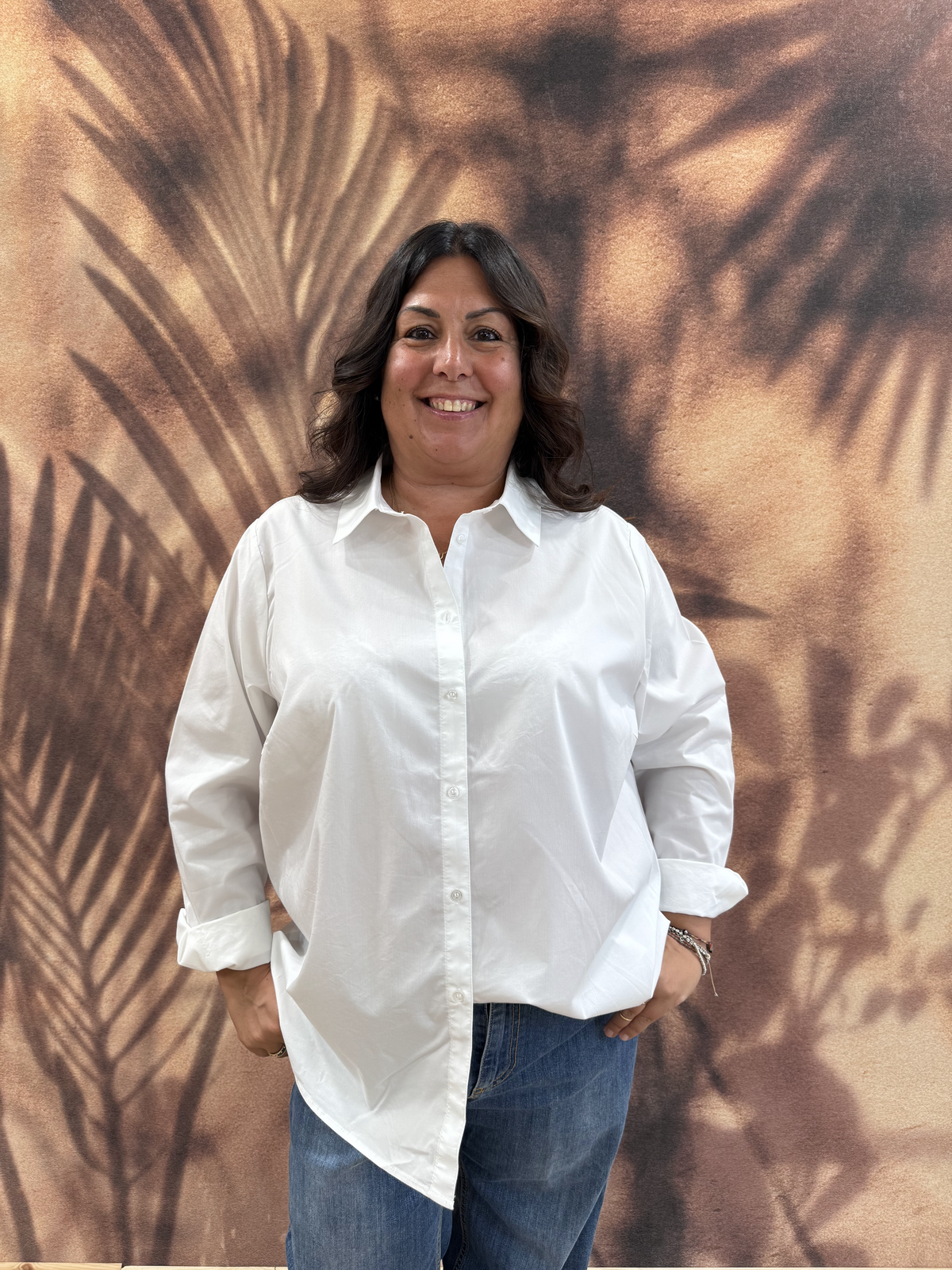 CAMICIA BASIC – Tencel Bianca