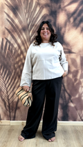 VINCENZO - Pantalone a Palazzo Punto Milano Marrone
