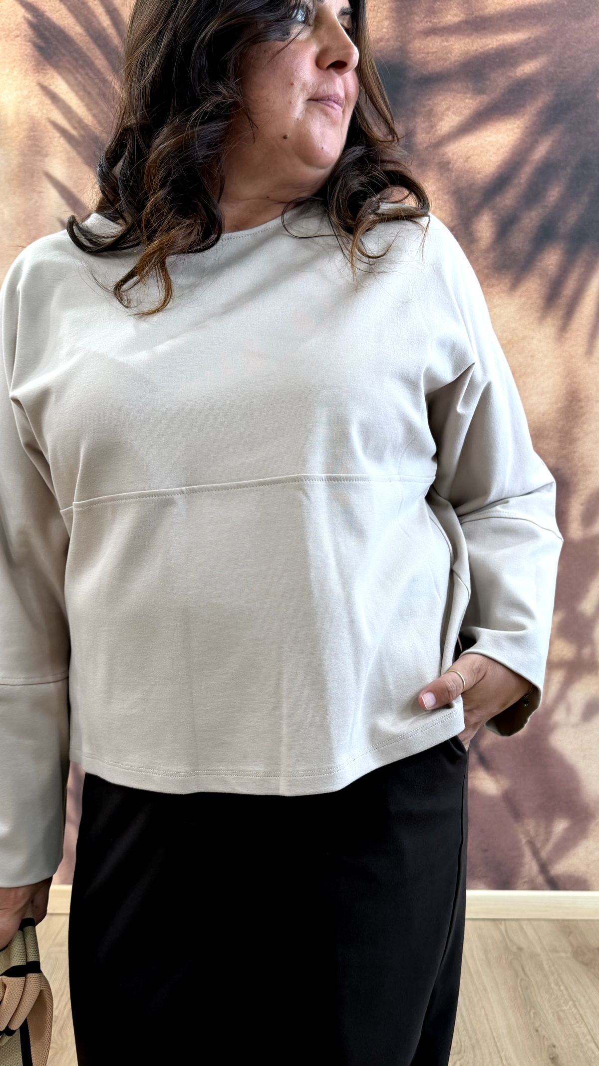BLUSA - Punto Milano Sabbia