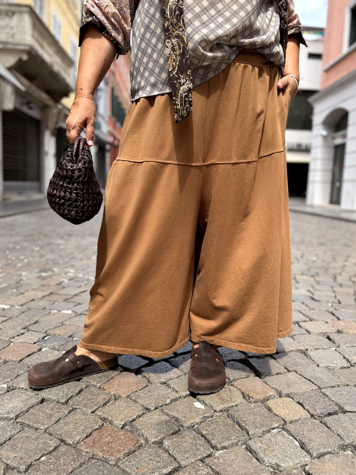 PANTALONI - in Cotone a Palazzo