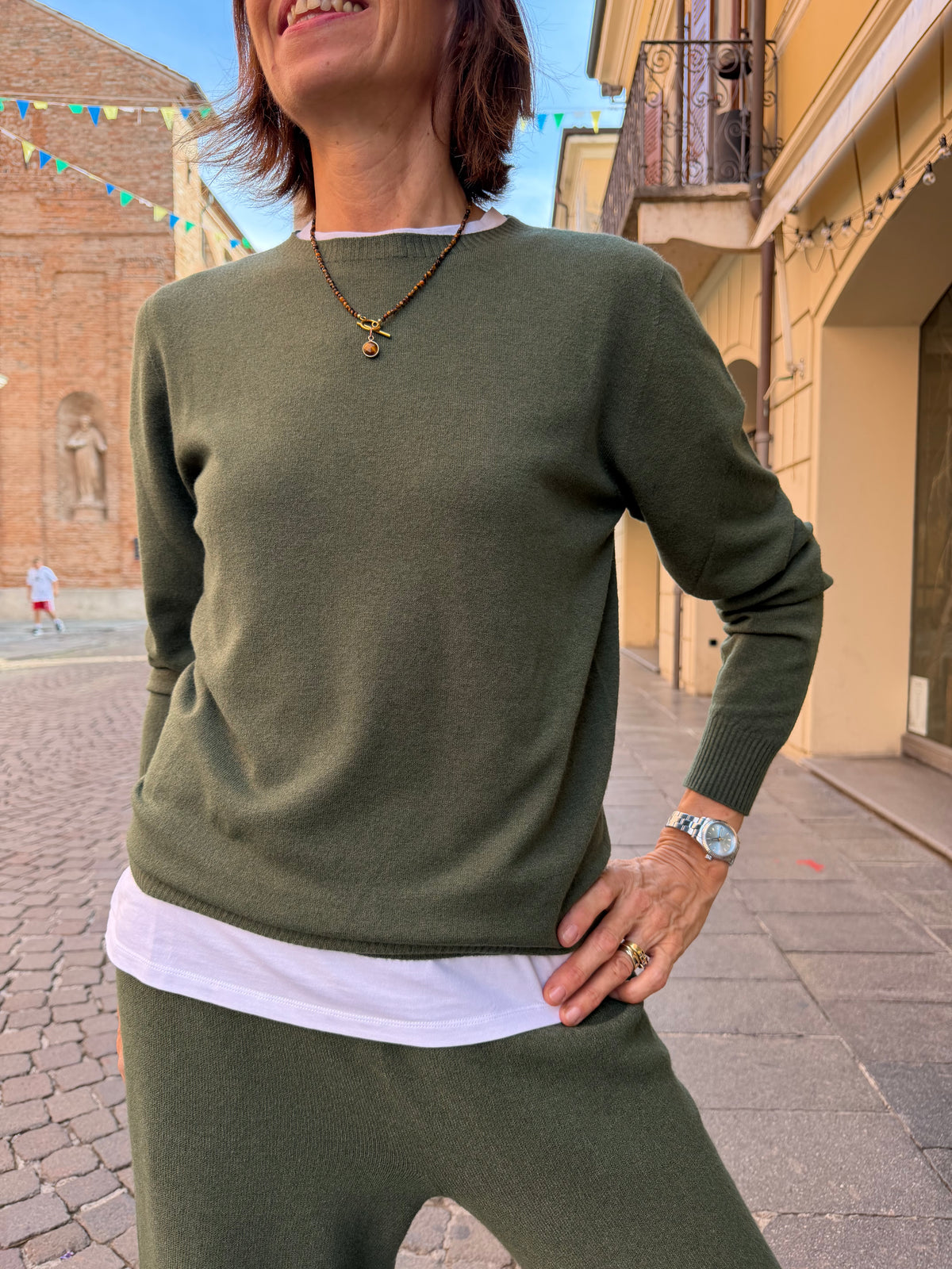 BIANCA - Maglia Girocollo in Viscosa