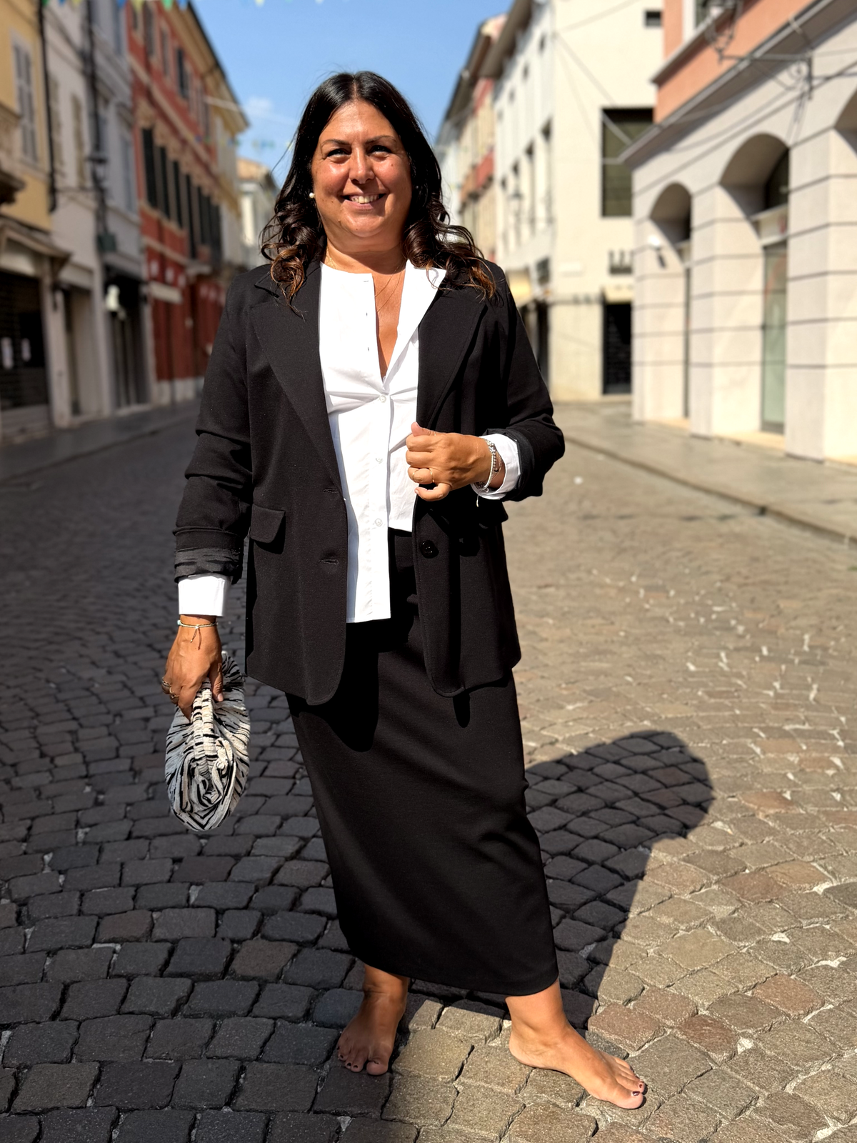 PATTY - Giacca foderata in punto Milano