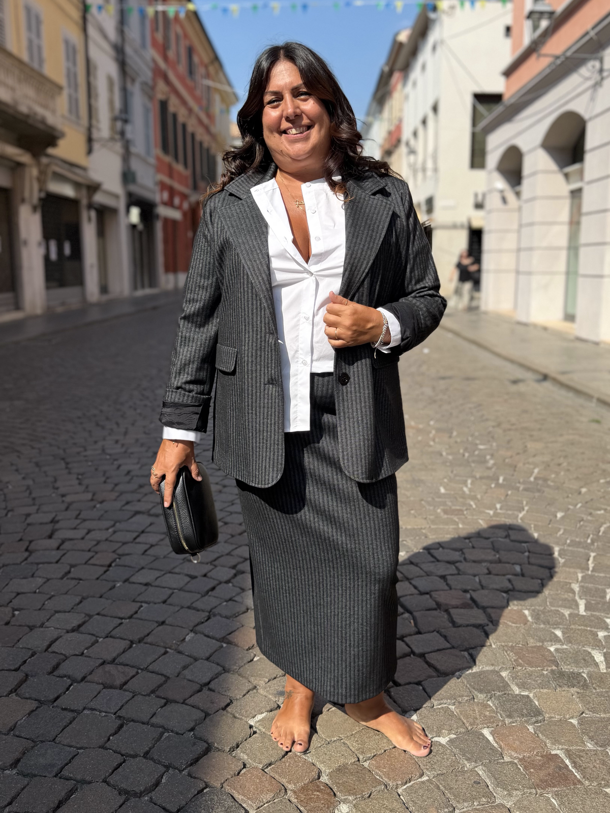 PATTY - Giacca foderata in punto Milano
