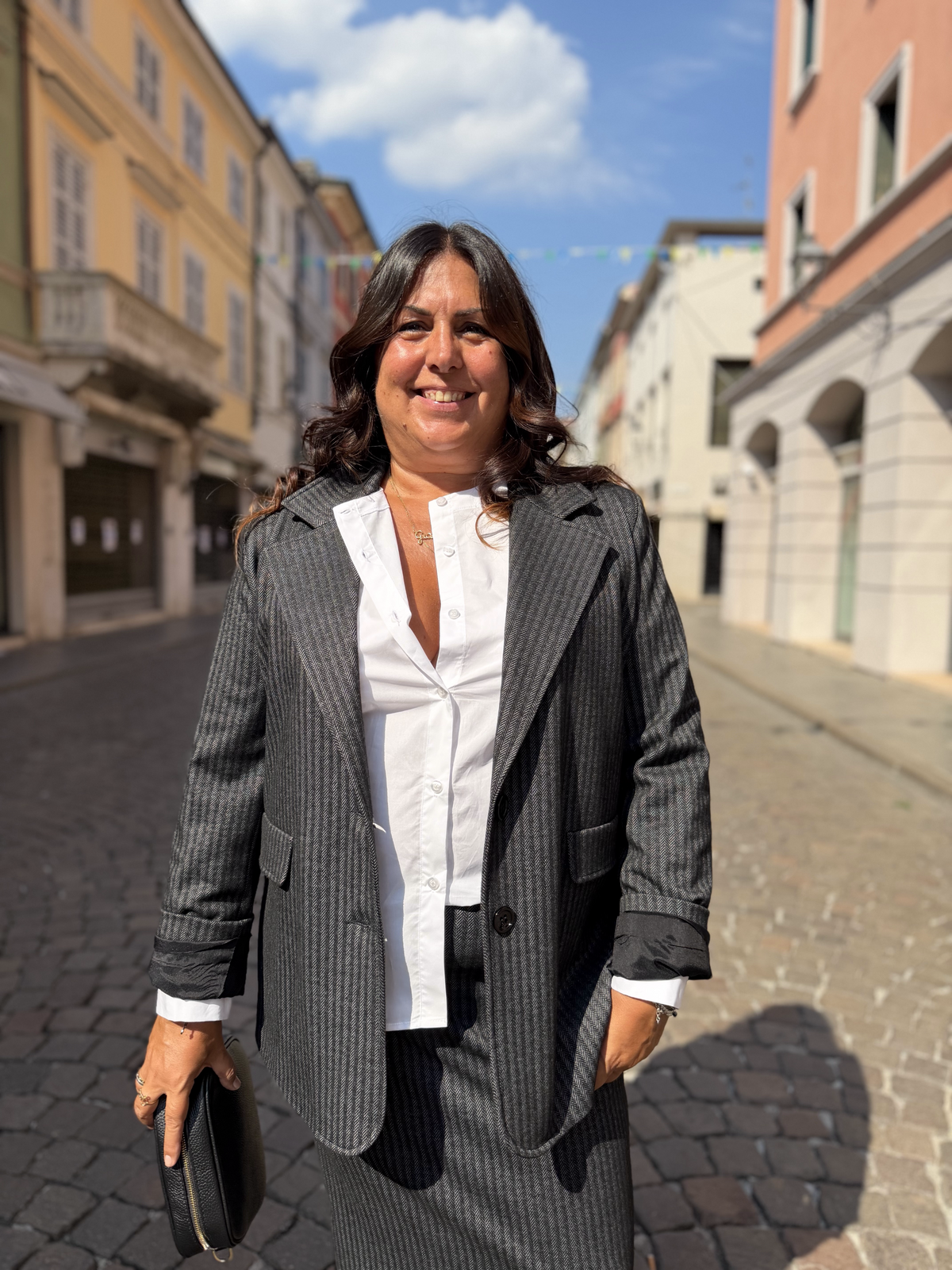 PATTY - Giacca foderata in punto Milano