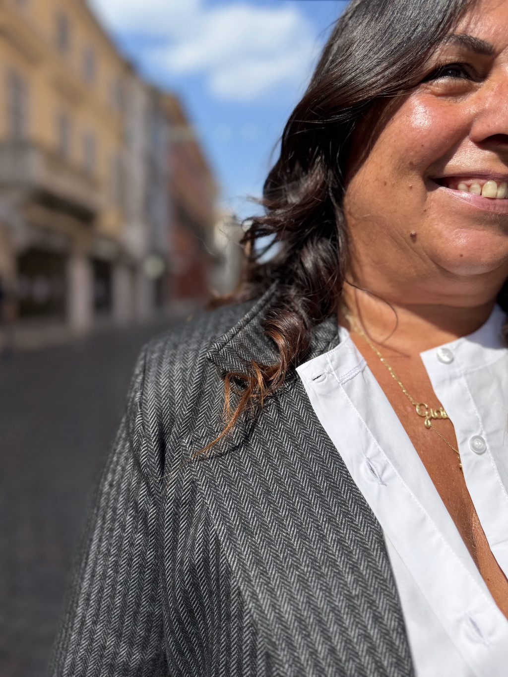 PATTY - Giacca foderata in punto Milano