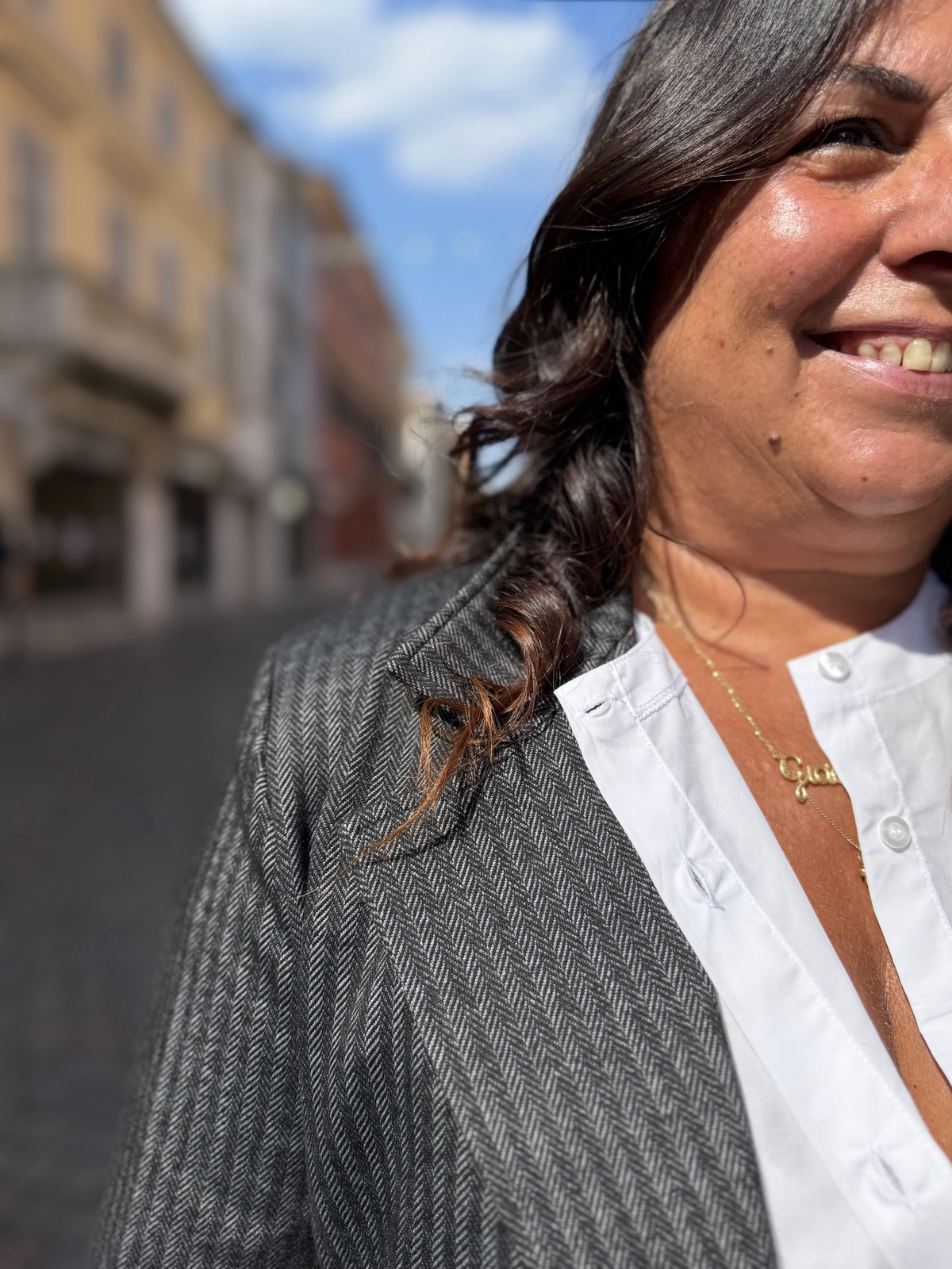 PATTY - Giacca foderata in punto Milano