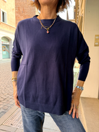 GIROCOLLO - Maglia in viscosa primo peso