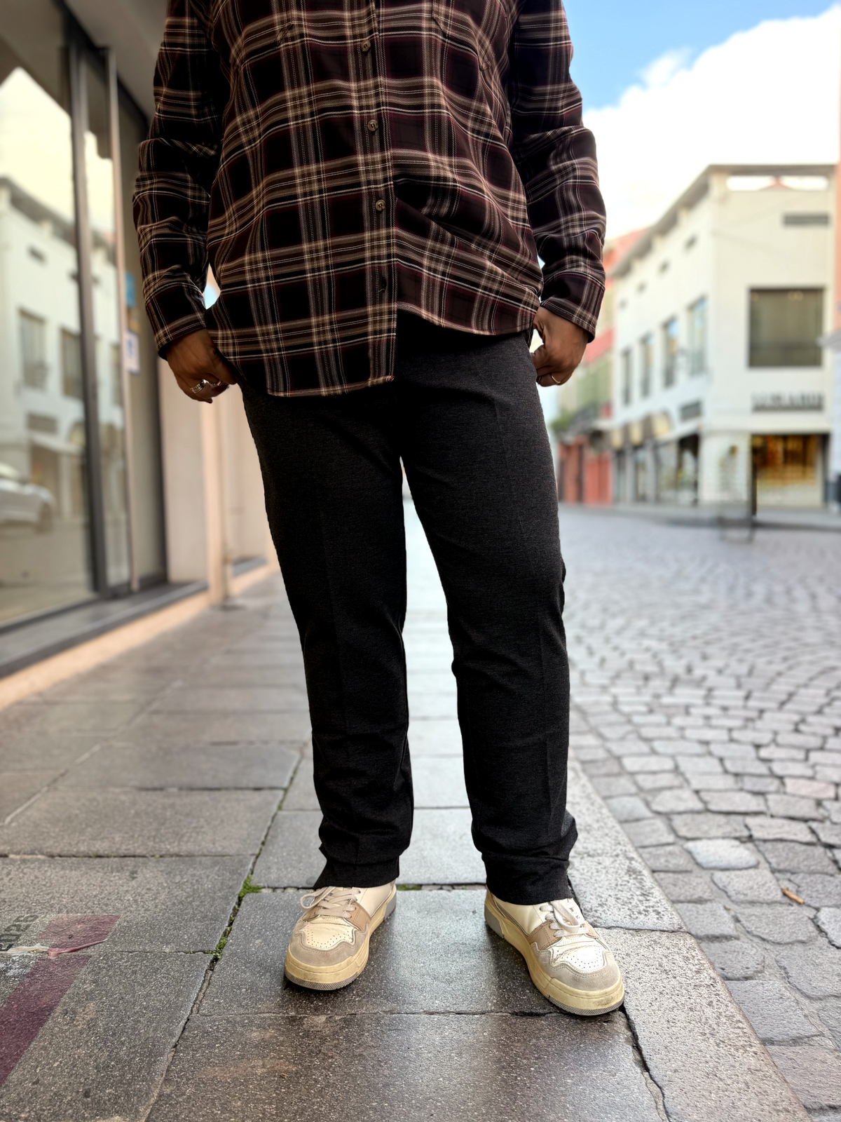 COSTANZA - Pantaloni in punto Milano di viscosa