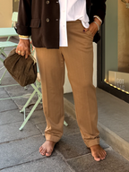 ARMANDA - Pantaloni a sigaretta con risvolto