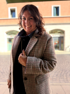 BRUNA - Giacca over tessuto zuccotto